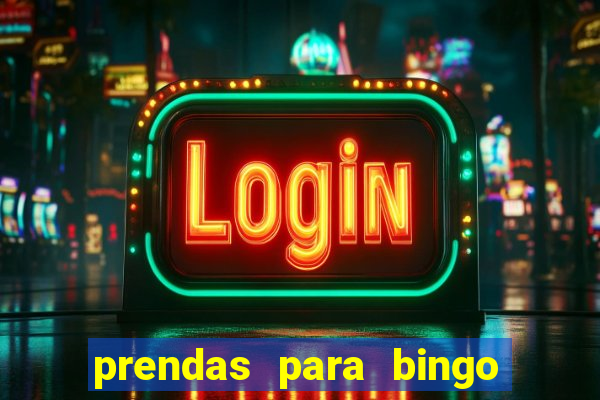 prendas para bingo de natal